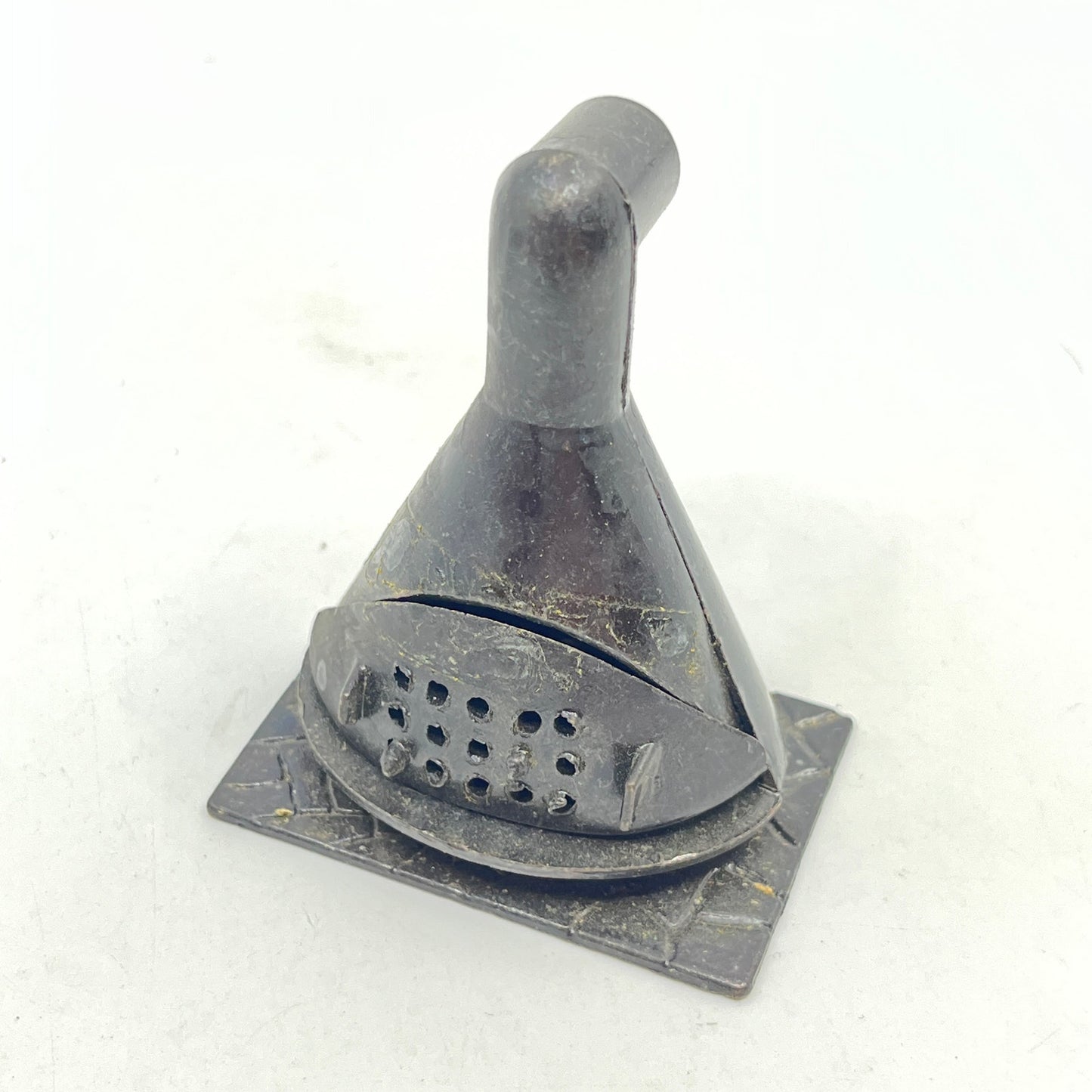 1970s MCM Fireplace Die Cast Pencil Sharpener w Box Dollhouse Miniature SC8