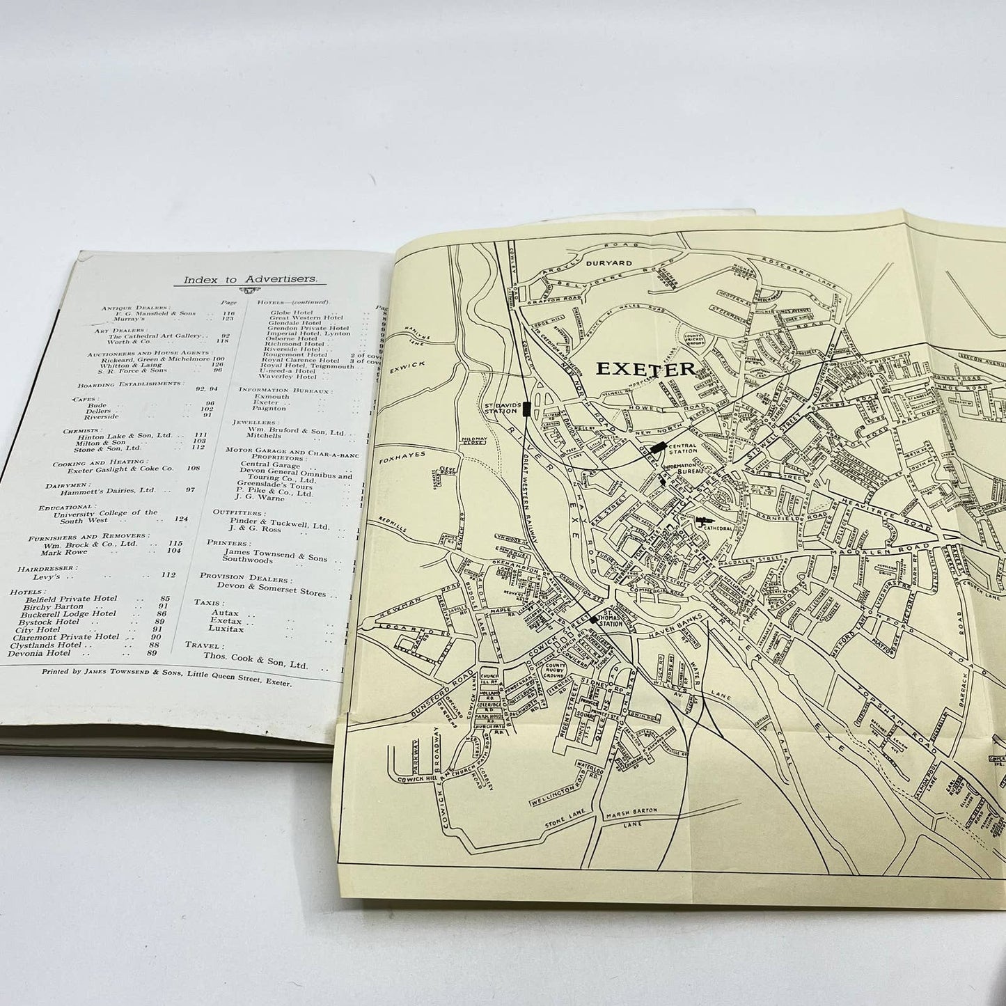 1933 Historic Exeter: Official guide to the city of Exeter Leigh-Bennett TF8