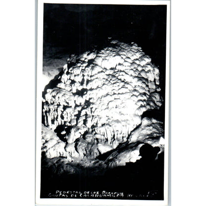 Pedestal De Los Borregos Grutas De Cacahuamilpa - Original RPPC Postcard TJ7-MP