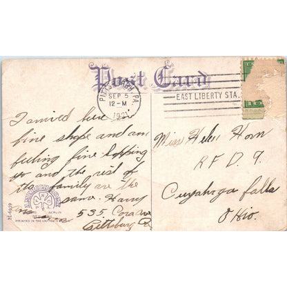 Antique Postcard Western Pennsylvania Exposition By Night Pittsburgh PA TD8-P2