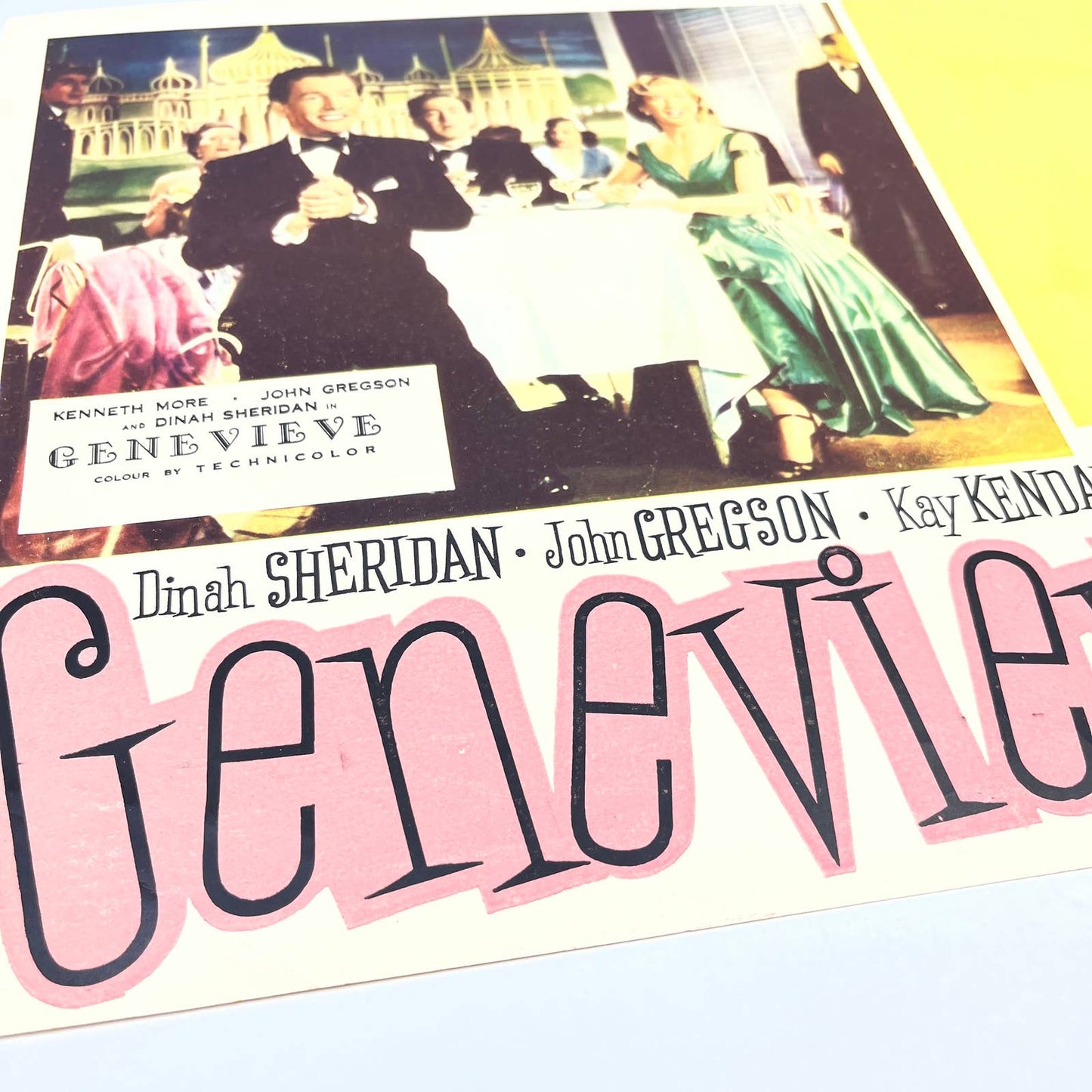 1953 Genevieve Kenneth More John Gregson Dinah Sheridan British Lobby Card FL4
