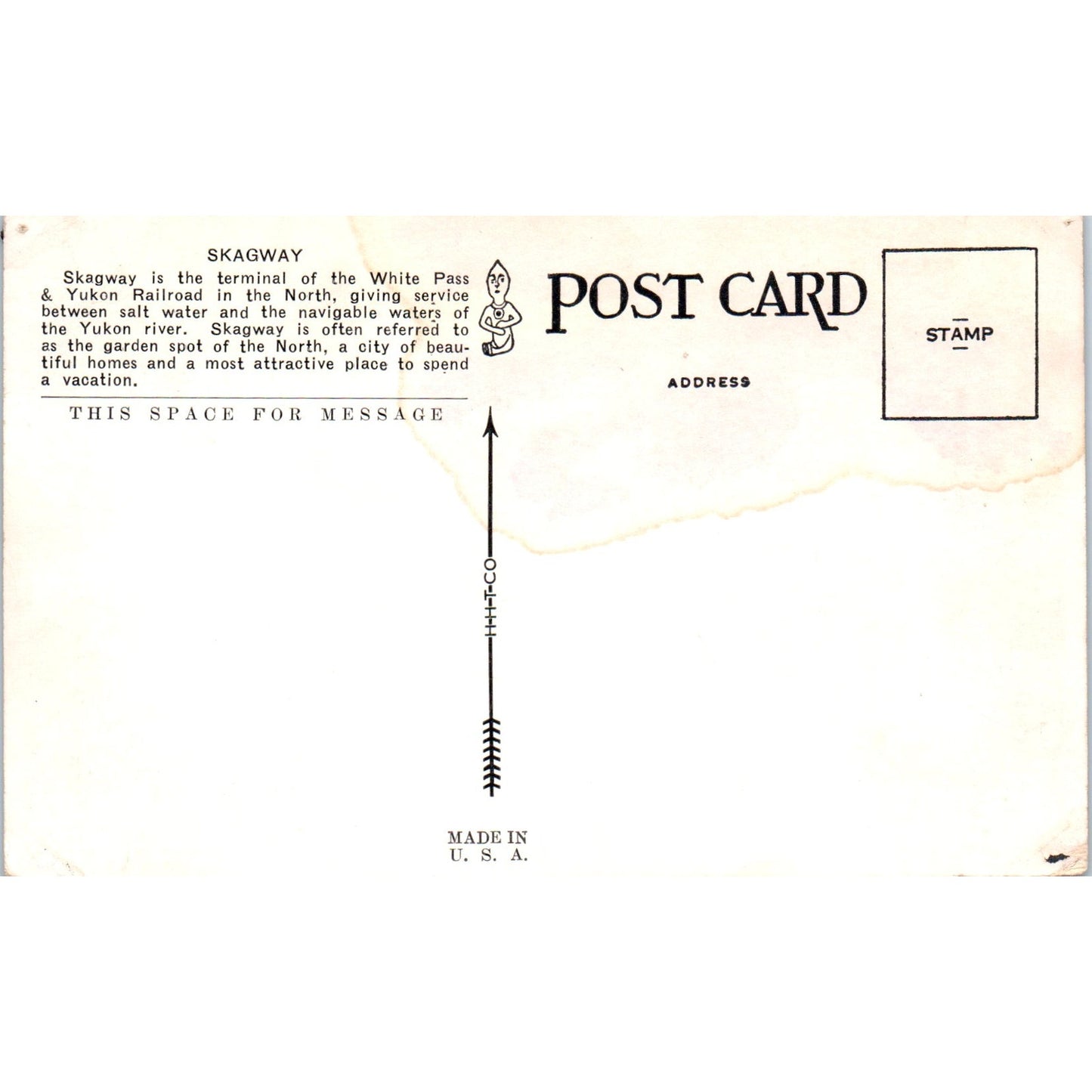 Skagway Alaska Shoreline Original Postcard P2-6