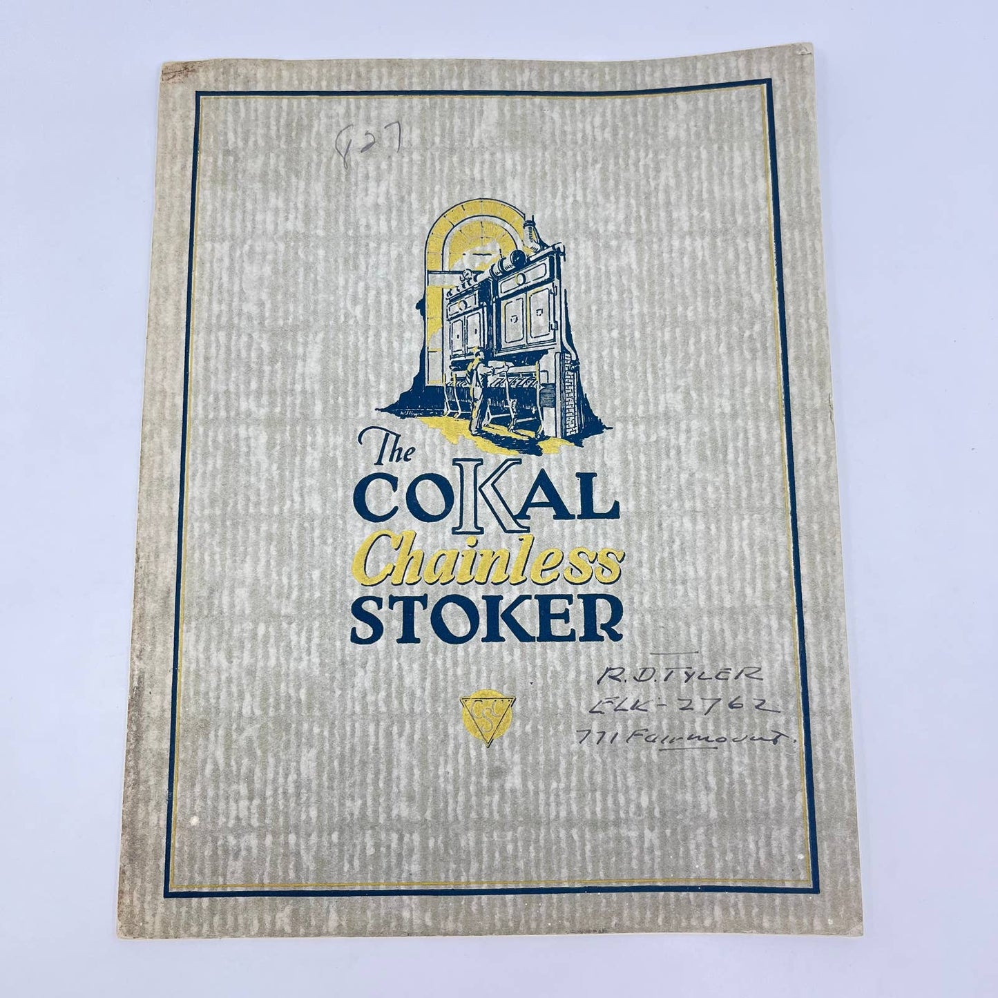 1923 The CoKal Chainless Stoker Booklet - CoKal Stoker Corporation Chicago TF7