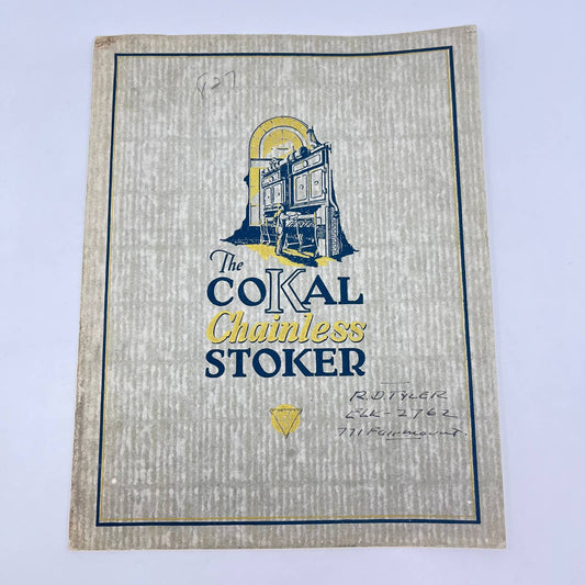 1923 The CoKal Chainless Stoker Booklet - CoKal Stoker Corporation Chicago TF7