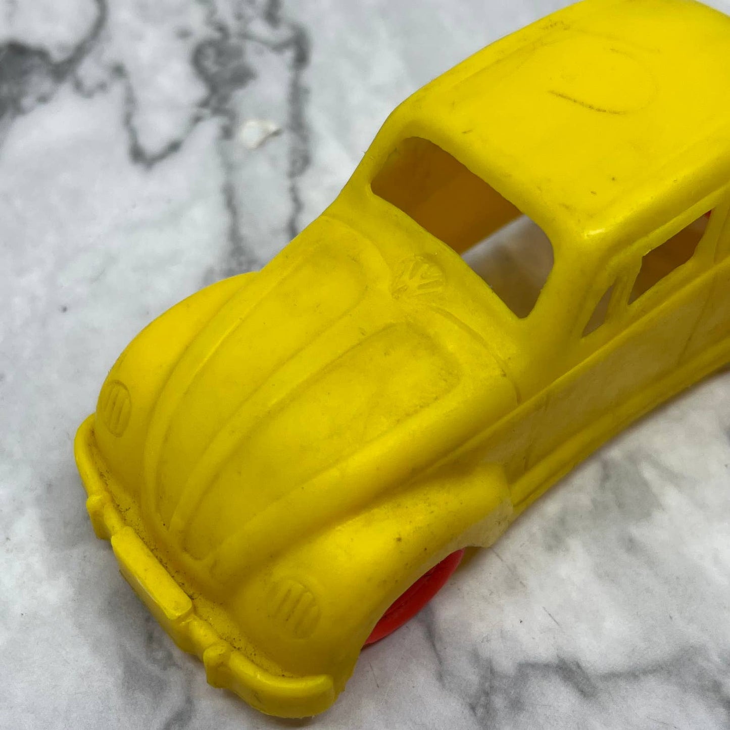 1950s VW Volkswagen Beetle Plastic Car Toy 4.5" TJ9