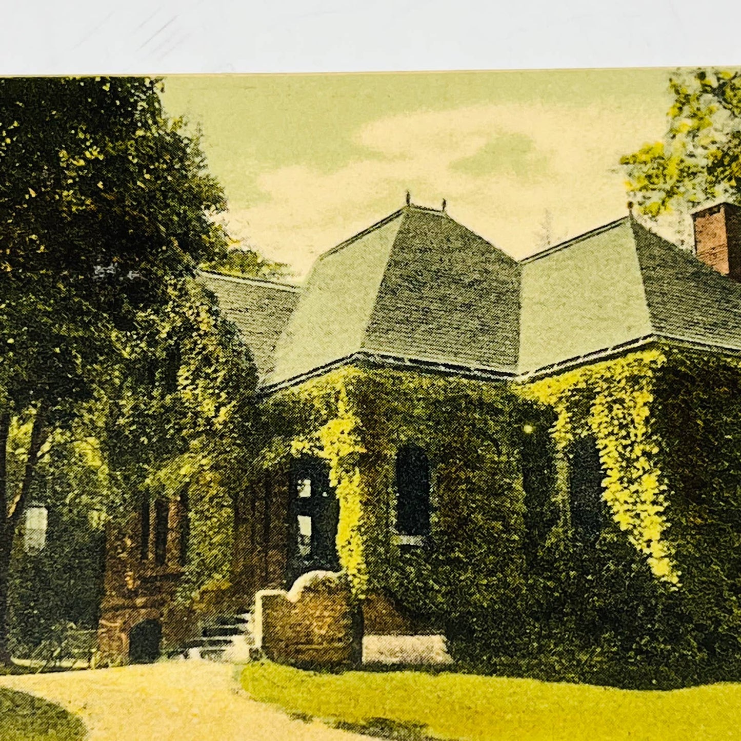 1906 Post Card Office Phillips Academy Andover Mass PA8