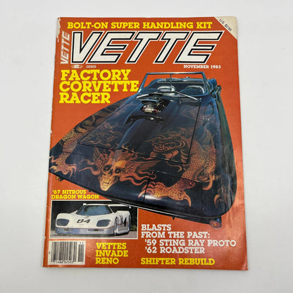 1983 Nov-Oct Vette Corvette Magazine '59 Stingray Proto'62 Roadster TG1