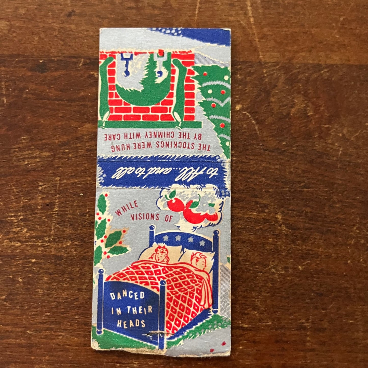 Christmas Visions of Sugar Plums Faye D. Littleton Advertising Matchbook SB3-M4