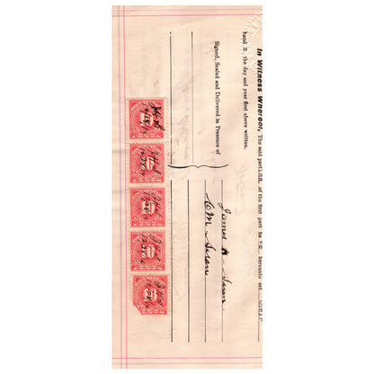 1914 Quit Claim Deed Indenture Okfuskee County Oklahoma James H. Seran SE4