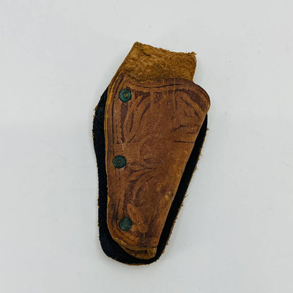 Vintage Tooled Leather Toy Gun Holster 3” SC4