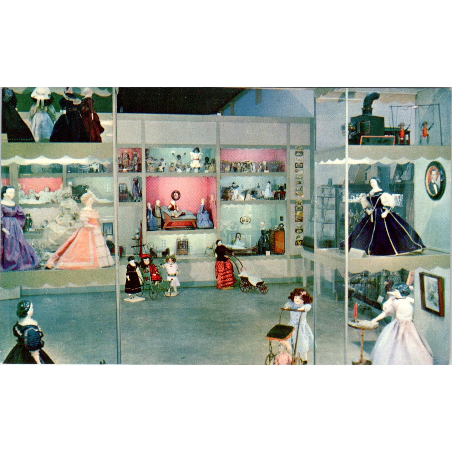 Doll Shop Early American Museum Silver Springs Florida Original Postcard PB7