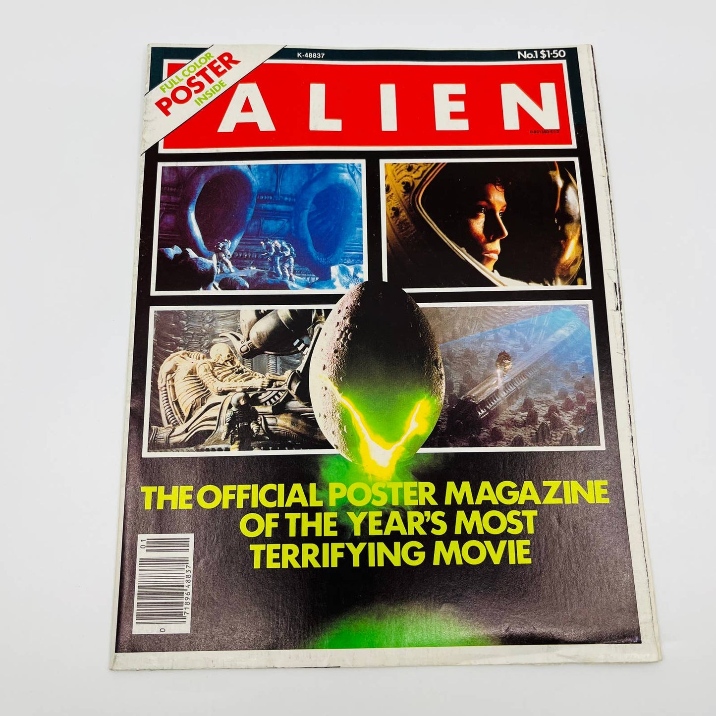 Alien Movie Official Poster Magazine #1 1979 Large Fold-Out Wall Poster BA1