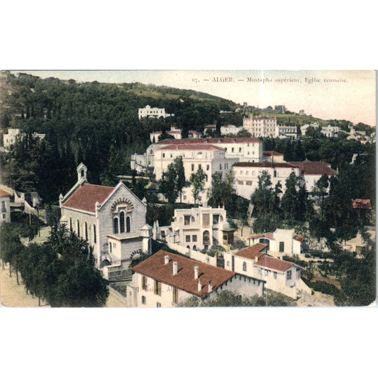 ALGER MUSTAPHA Superieur Eglise Ecossaise Original Postcard P2-3