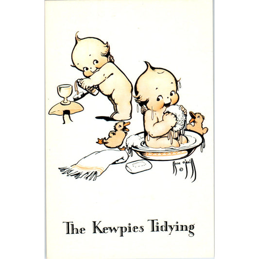 The Kewpies Tidying Original Postcard PB10