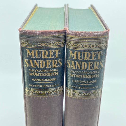1910 Muret-Sanders Englisch-Deutsches, English-German Dictionary 2-VOLUME TF1