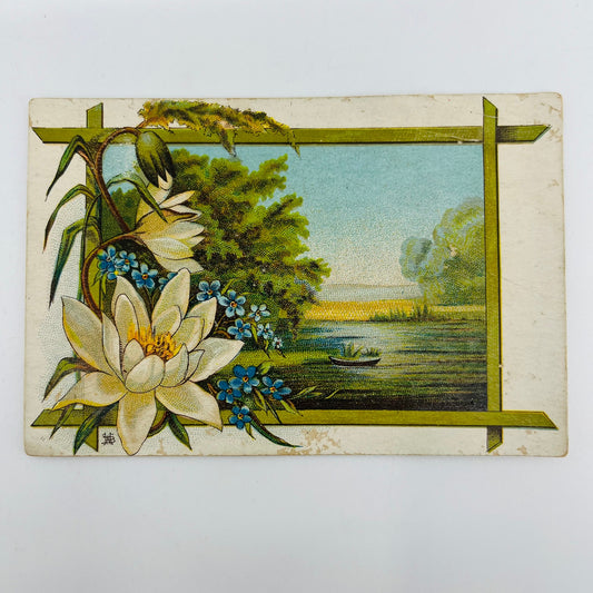 1880s Trade Card John Herman Brookville Marble Works IN Granite Monuments AH9-M8
