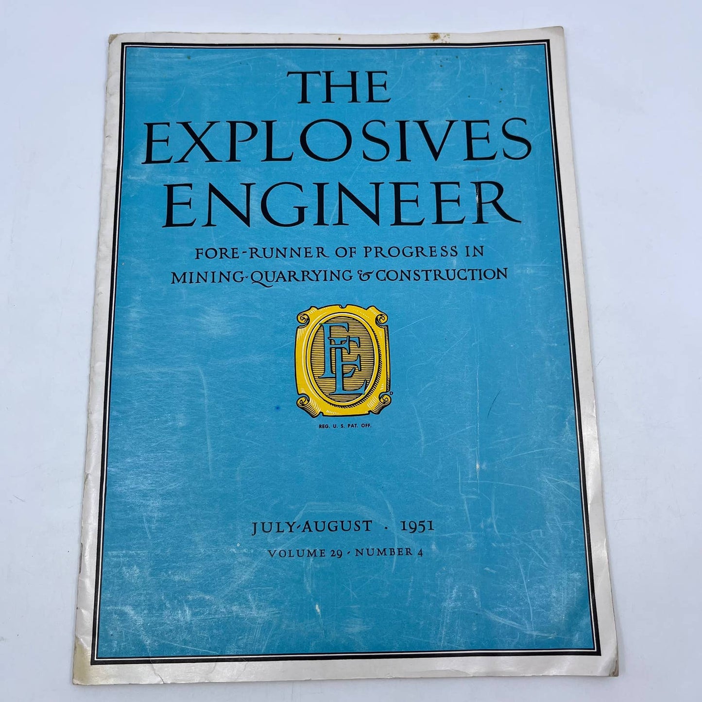 1951 The Explosives Engineer Quarrying - Mining & Construction Magazine TH6