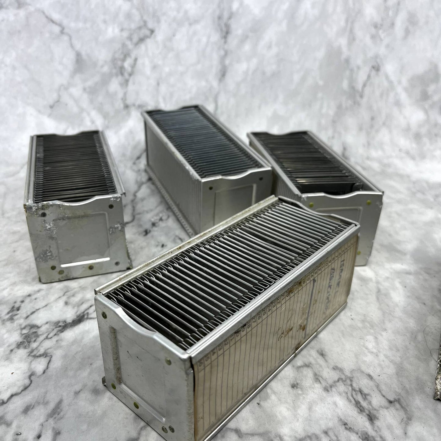 Huge Lot of AIREQUIPT Metal Slide Tray Magazines 36 2"x2" Slides Lot of 18