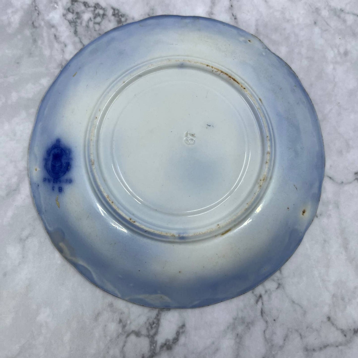 Vintage Fine China Saucer ONLY Grindley MARECHAL NEIL Flow Blue TA7-12