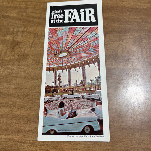 1965 New York World’s Fair What’s Free at the Fair NY State Pavilion Brochure A7