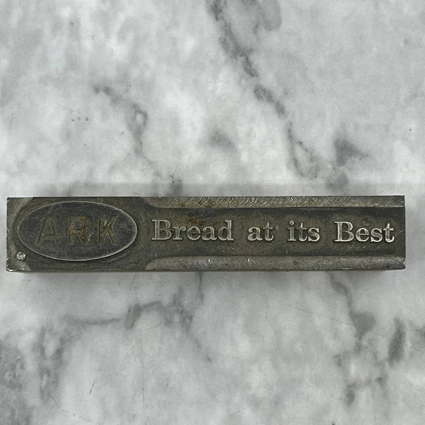 Vintage Printing Letterpress Printers Block Plate ARK Bread at Its Best TJ59