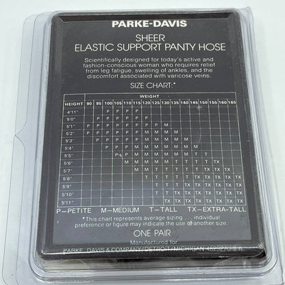 Vintage NOS Parke-Davis Support Pantyhose 1 pair Medium Taupe TF5