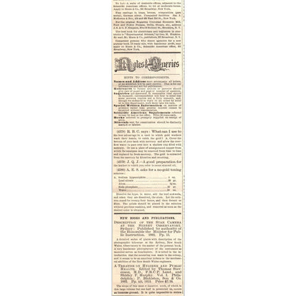 Munn & Co Encyclopedia 1892 Original Scientific American Advertisement AD8-P23