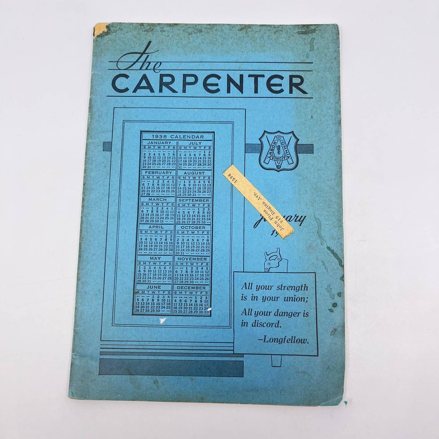 1938 January The Carpenter Magazine Vol. LVIII No. 1 TF2