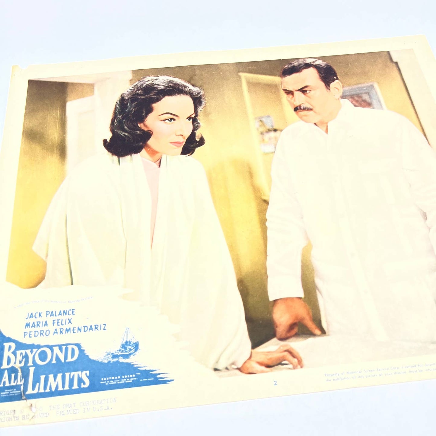 1960 Beyond the Limits Jack Palace Maria Felix Pedro Armendariz Lobby Card FL4