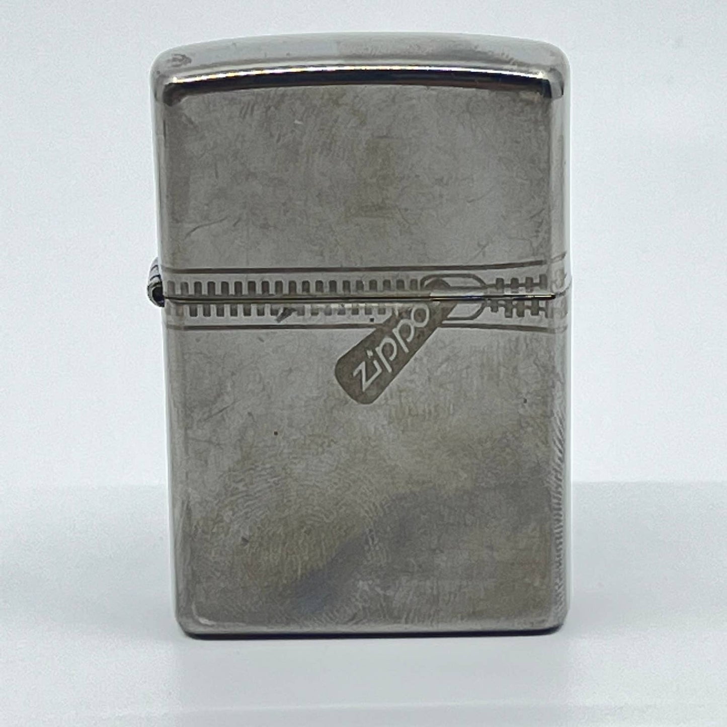 Vintage ZIPPO Zipper Design Chrome Lighter SC6