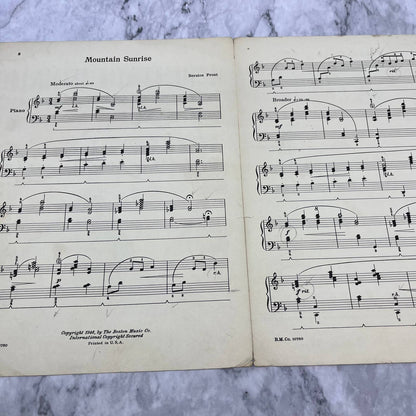 1946 Boston Music Co. Mountain Sunrise piano Sheet Music Bernice Frost TH1