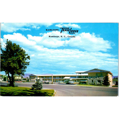 Kamloops Travel Lodge British Columbia Canada - Original Postcard TJ7-RP2