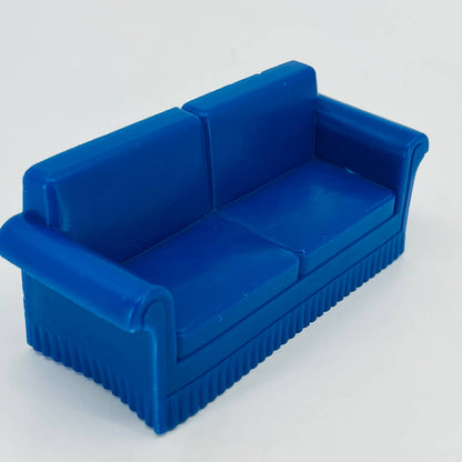 1950s MARX Dollhouse Furniture Celluloid Blue Sofa Couch Davenport TD6