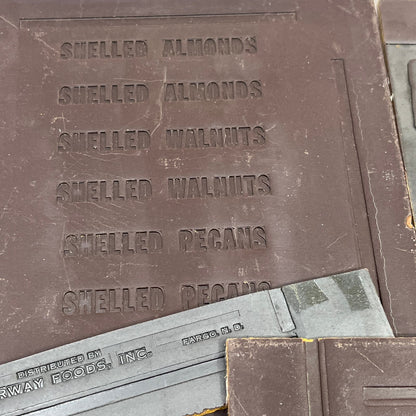 Vtg Newspaper Ad Printing Plate Flong Set of 6 MN Duluth Albert Lea TC9-3