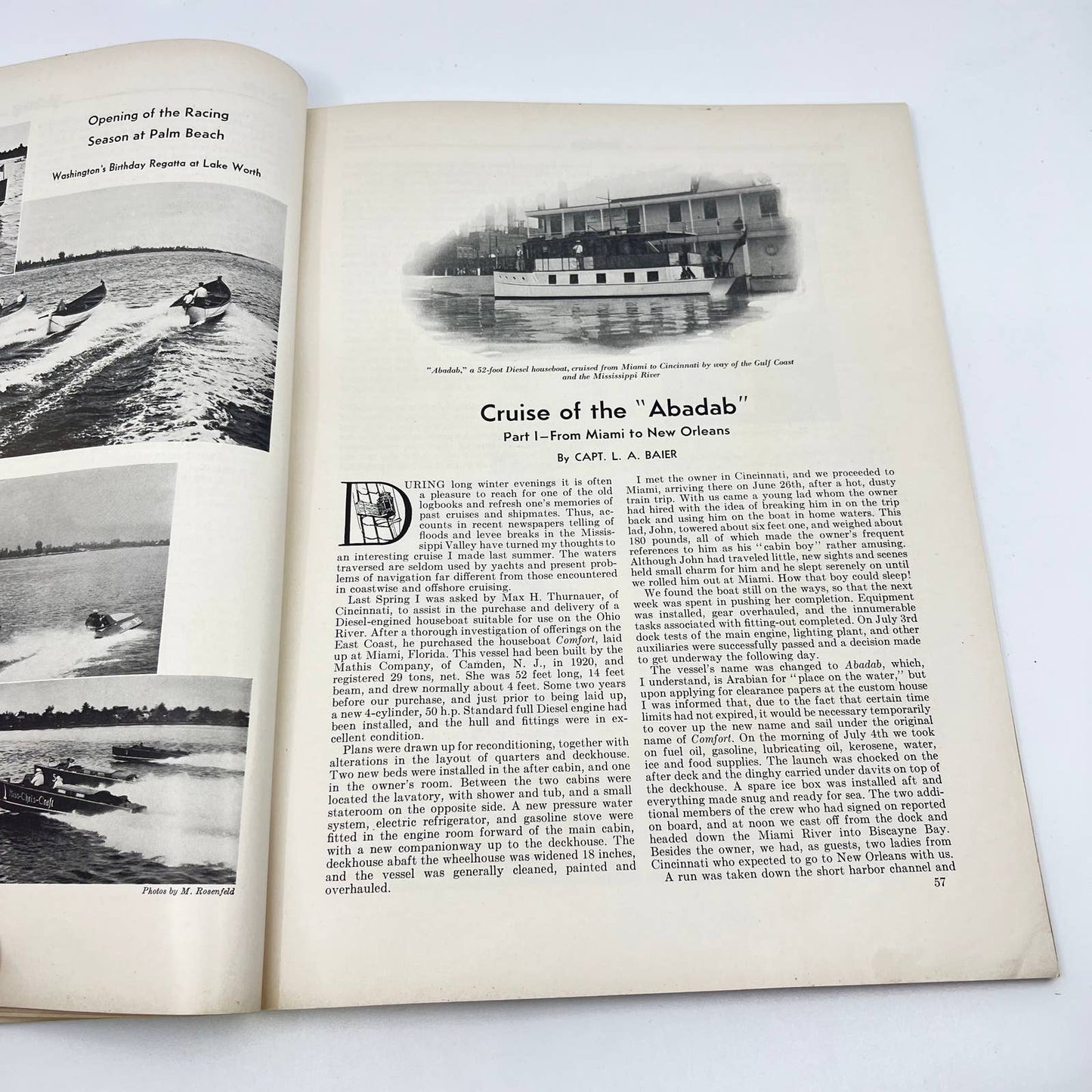 1932 April Yachting Magazine Cruise of the Abadab The Stars at Havana TF7