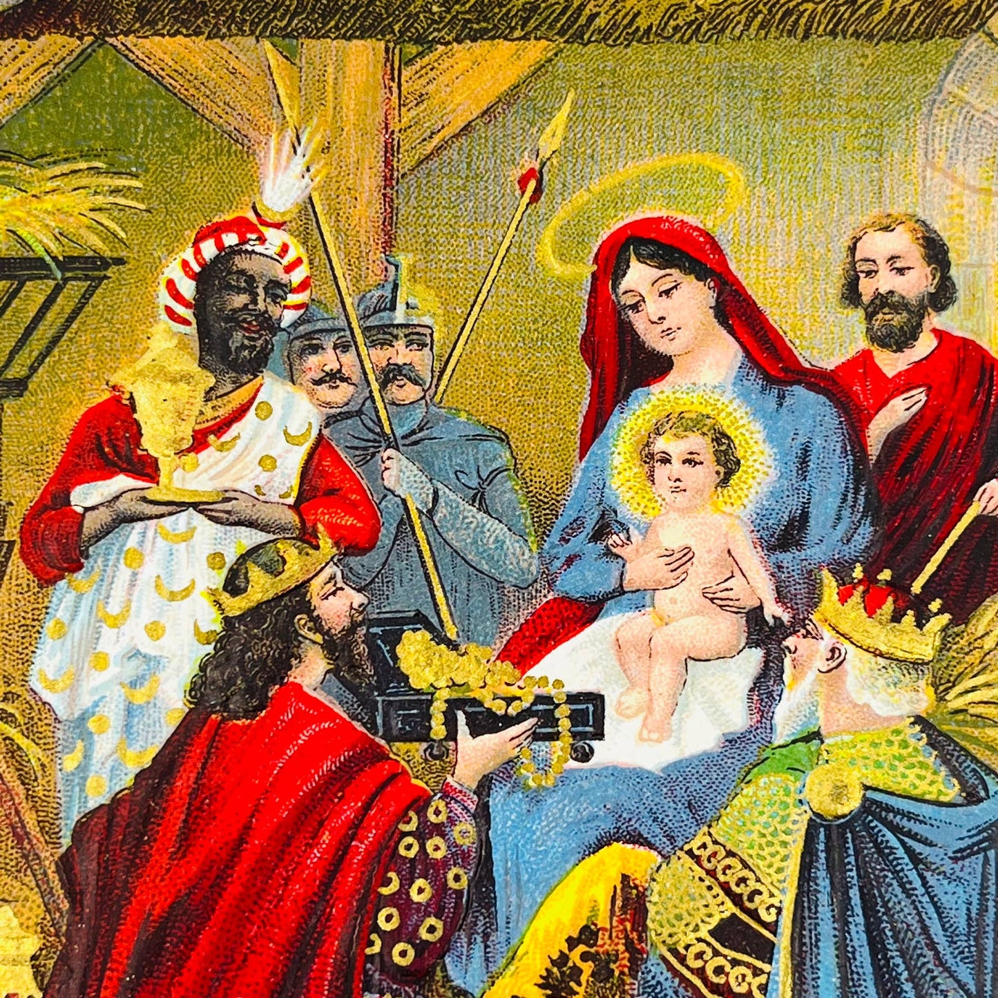 1910s Christmas Post Card WINSCH Back Dresden Nativity Baby Jesus Wise Men PA1