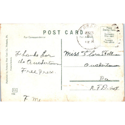 Antique Postcard The Tunnel Perkasie PA TD9-P1