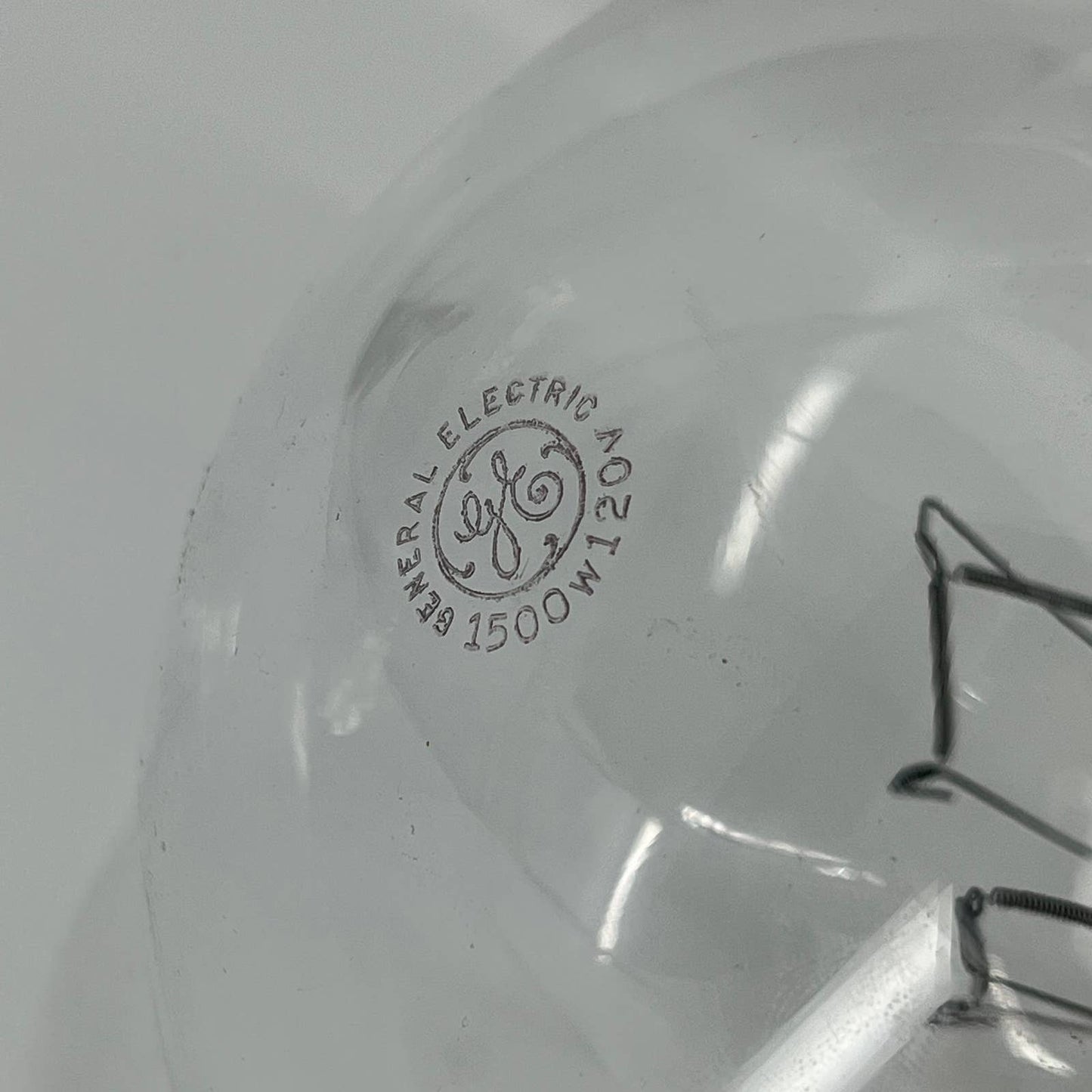 Vintage 1950s LARGE GE Edison Lightbulb in Box 1500 Watt 120 Volt  12 x 6”