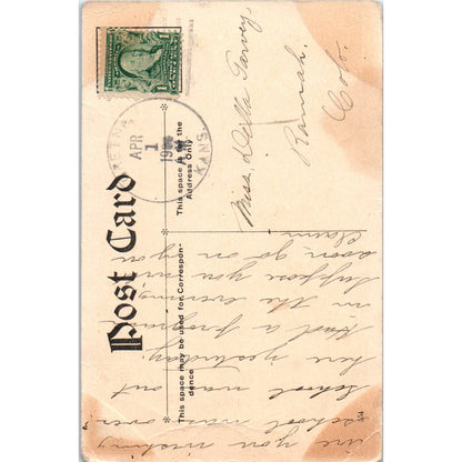 1908 Woman Bowling Earl Christy Sports Original Postcard TK1-23