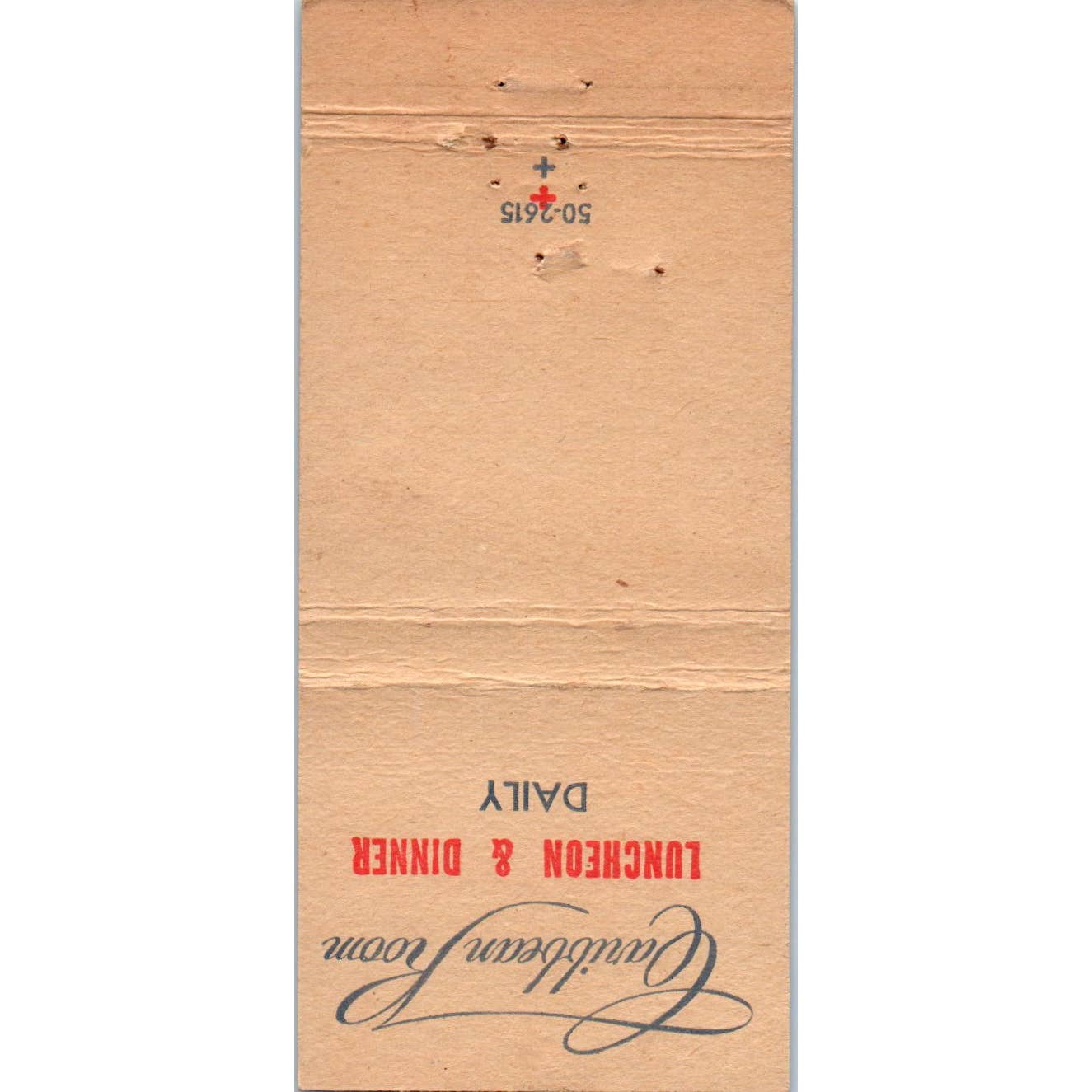Bayou Bar Pontchartrain Hotel New Orleans LA Advertising Matchbook Cover SA1-M10