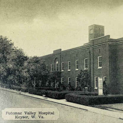 Antique Photo Postcard Potomac Valley Hospital Keyser West Virginia PA8