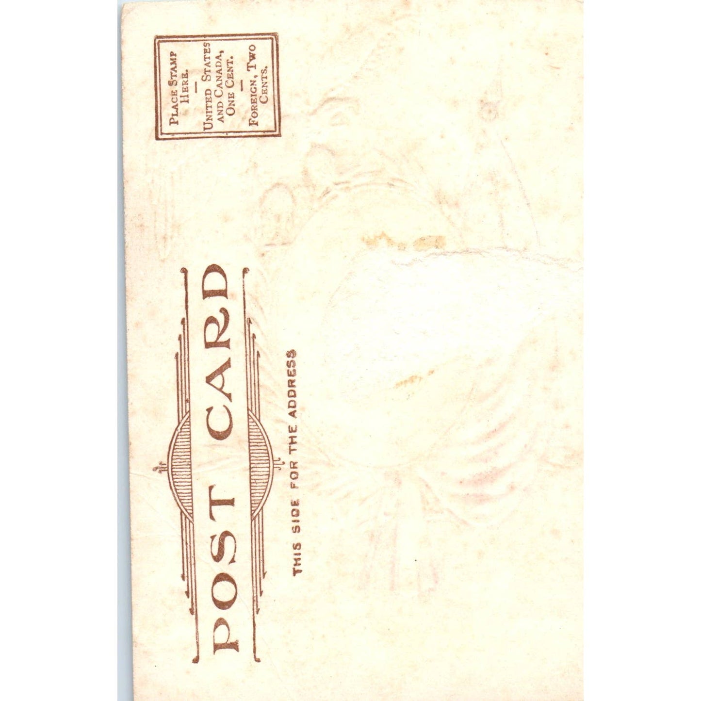 William Henry Harrison Fact Card Gilt Embossed c1905 Original Postcard TK1-26