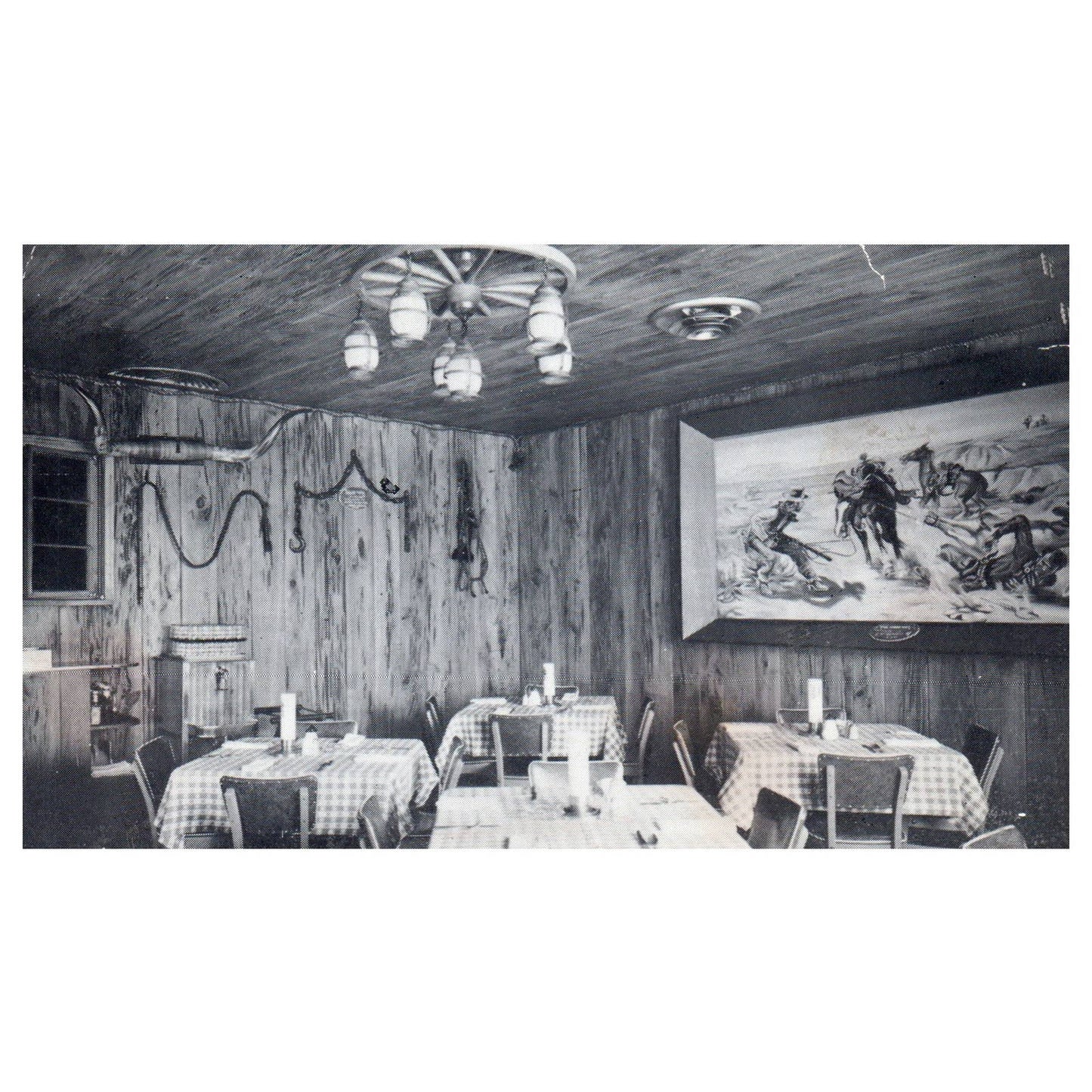 The Scenic Room at the Buckhorn Restaurant Long Lake Minnesota - Postcard TJ8-1