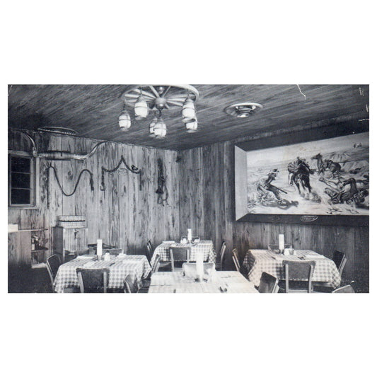 The Scenic Room at the Buckhorn Restaurant Long Lake Minnesota - Postcard TJ8-1