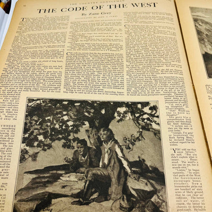 Vintage The Country Gentleman May 26 1923 The Code of the West Zane Grey BA3