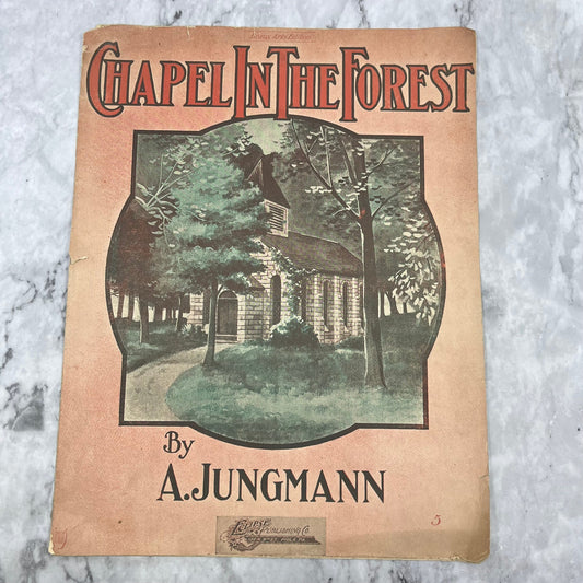 1914 Chapel In The Forest Sheet Music by A. Jungmann V42-2
