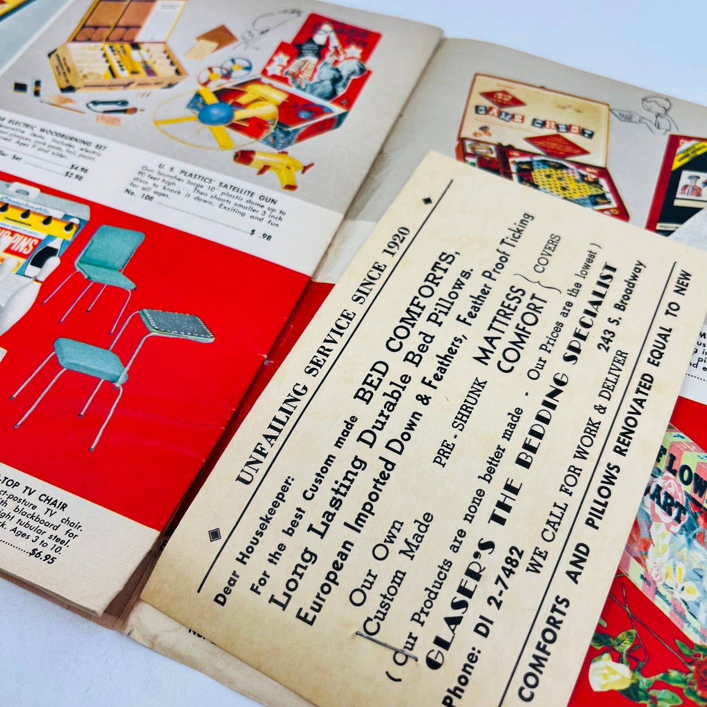 1959 CHRISTMAS TOY CATALOG Glaser’s Juvenile Furniture & Toys Baltimore MD BA3