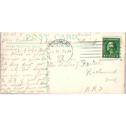 Antique Postcard RPPC Hershey Train Station Hershey Pennsylvania SE8