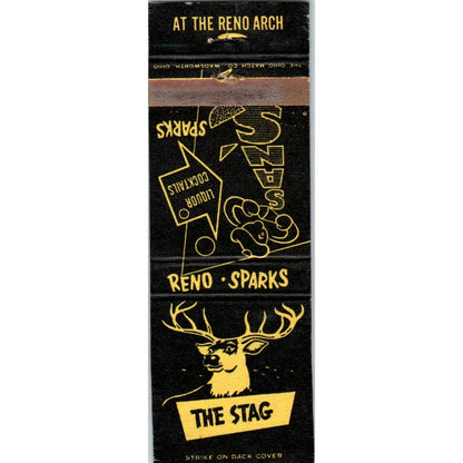 The Stag Lounge Reno Nevada Advertising Matchbook Cover SA9-M8