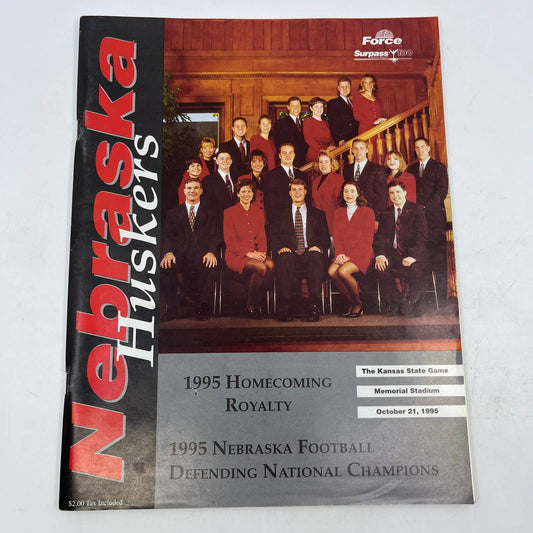 1995 Nebraska Cornhuskers vs. K-State Homecoming College Football Program TH6